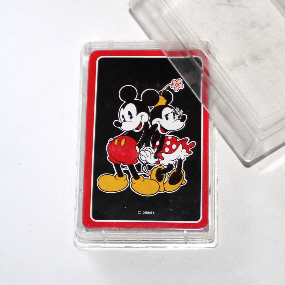 Walt Disney Playing Cards Mickey Minnie Mouse NEW Sealed black red